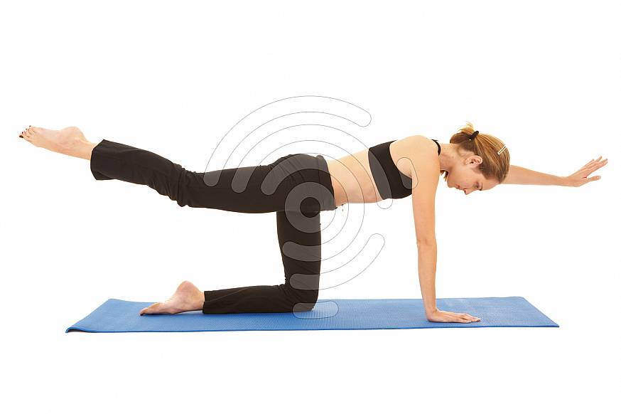 Woman doing Pilates