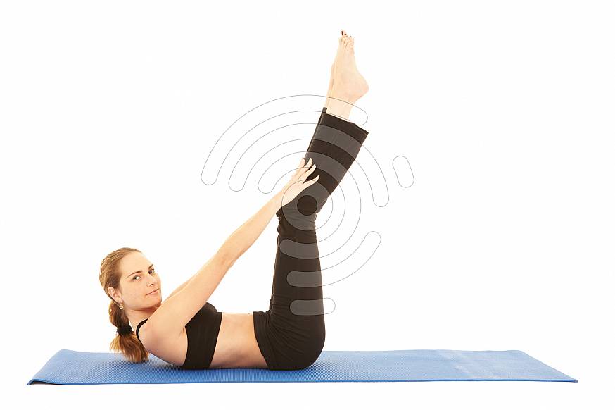 Woman doing Pilates